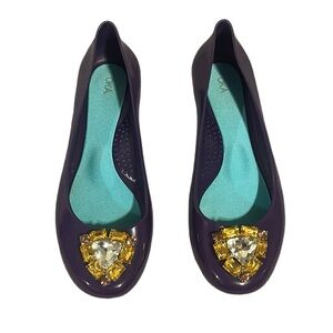 OKA.B BALLERINA  FLATS RHINESTONE BELLA SHINY BALLET FLATS SIZE 9